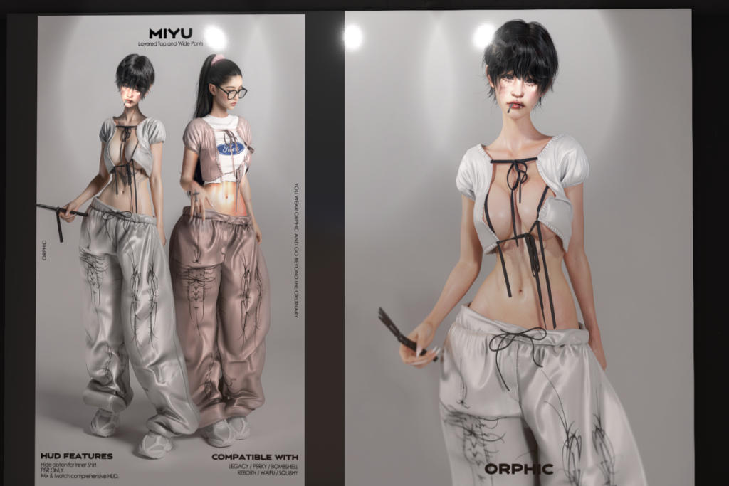 Miyu Top &amp; Pants - Legacy/Reborn/+mods, L$799/L$1699 FP