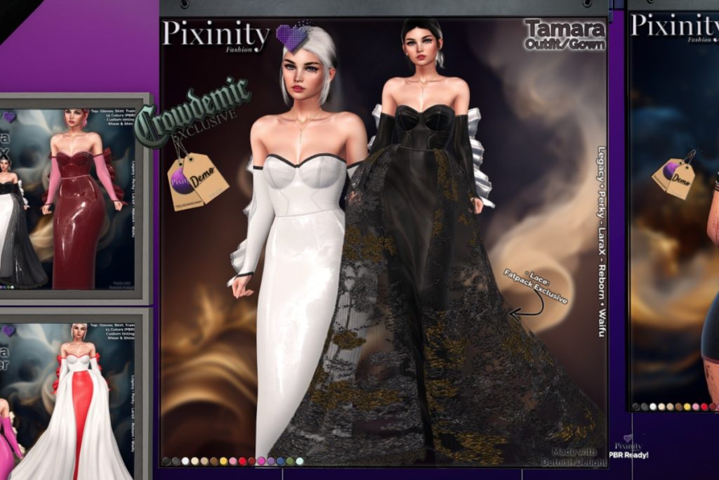 Tamara Outfit &amp; Gown - Legacy/MaitreyaX/Reborn/+mods, L$599 each/L$1299 FP