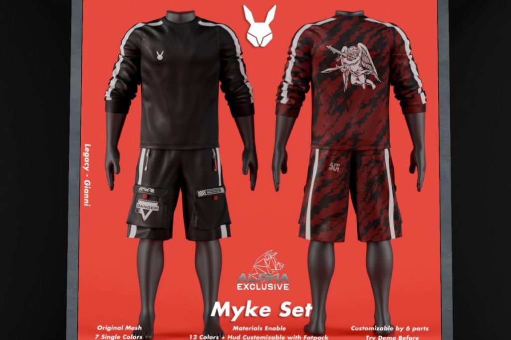 Myke Set - Gianni/Legacy, L$249 each/L$999 FP