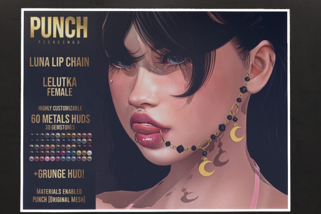Luna Lip Chain - EvoX, L$350