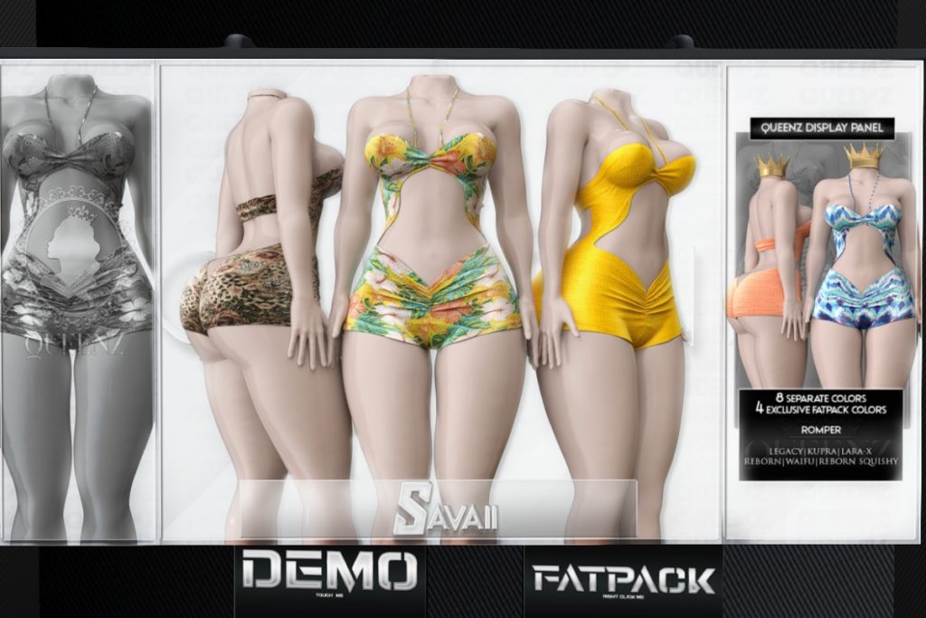 Savaii Romper - Inithium/Legacy/MaitreyaX/Reborn/+mods, L$229 each/L$1399 FP