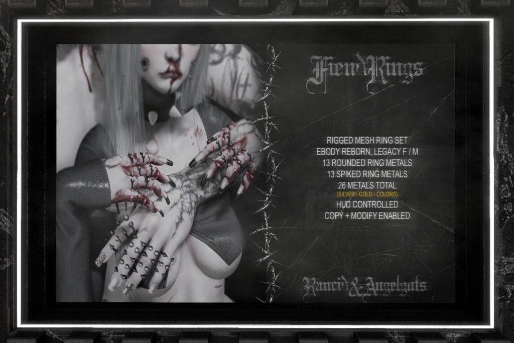 Fiend Rings - Legacy F+M/Reborn, L$350