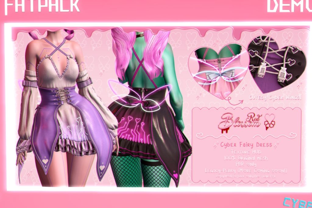 Cyber Dress &amp; Cyber Wings - Legacy/+mods, L$380 each/L$1999 FP
