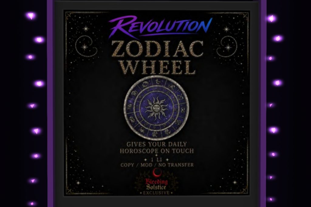 Zodiac Wheel, L$150