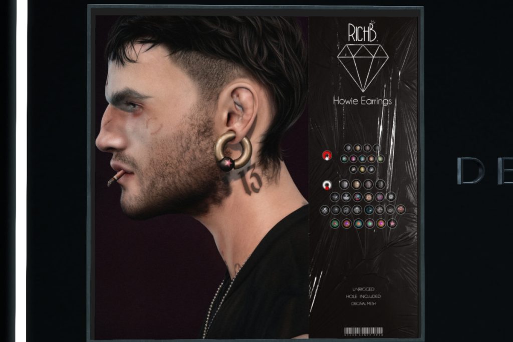 Howie Earrings - EvoX, L$273