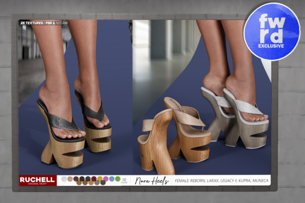 Nora Heels - See Ad For Fits, L$349 each/L$1745 FP