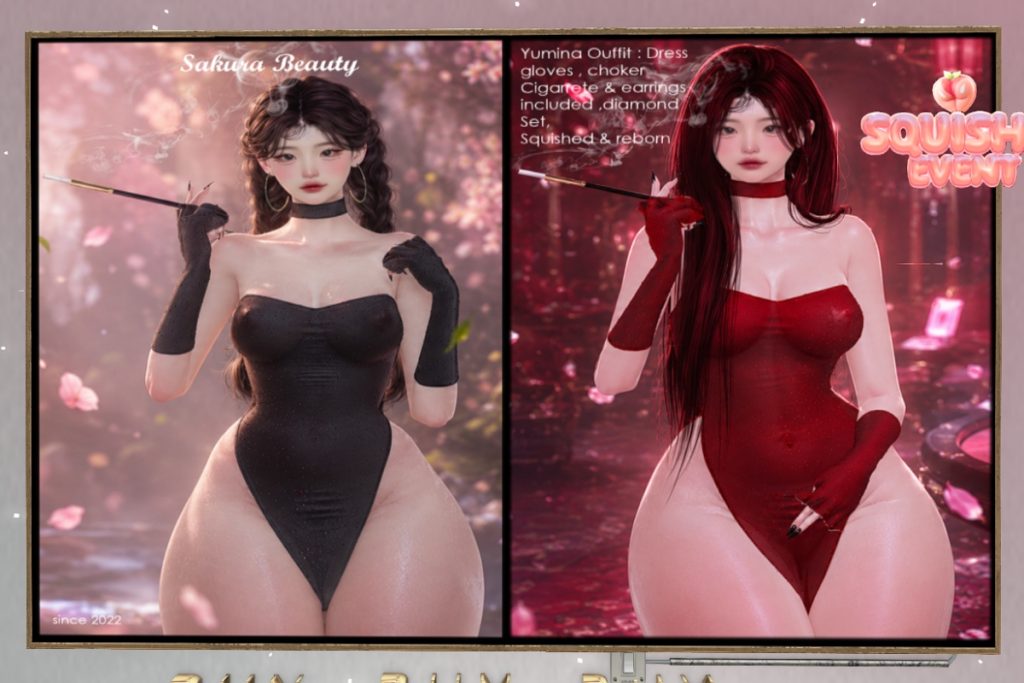 Yumina Dress, Gloves, Choker and Accessories - Reborn/+mods, L$199-L$325 each