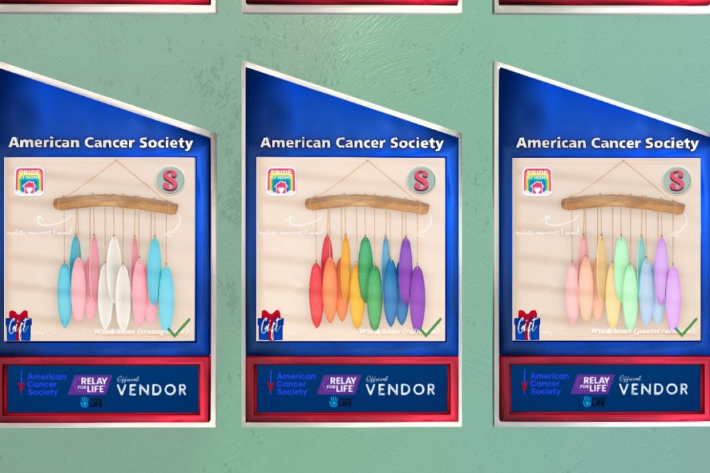 Windchime (Transgender), Windchime (Rainbow) and Windchime (Pastel Rainbow), L$99 each