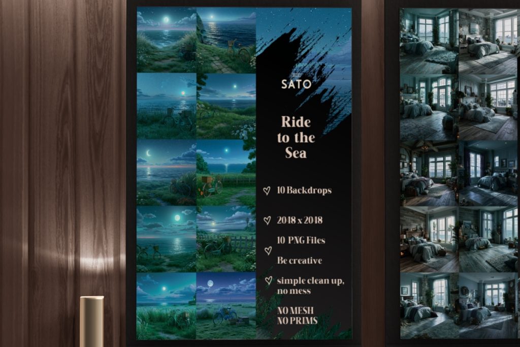 Ride to the Sea Backdrop, L$150