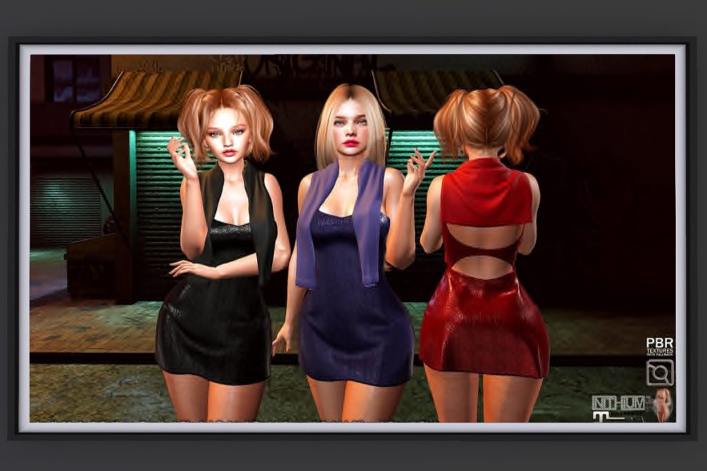 Isley Preppy Cutout A-Line Dress - Inithium/Legacy/MaitreyaX/Reborn/+mods, L$188 each/L$799 FP