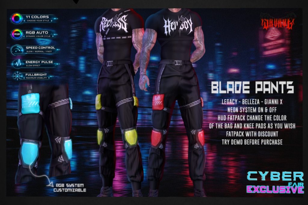 Blade Pants - GianniX/Jake/Legacy, L$250 each/L$1800 FP