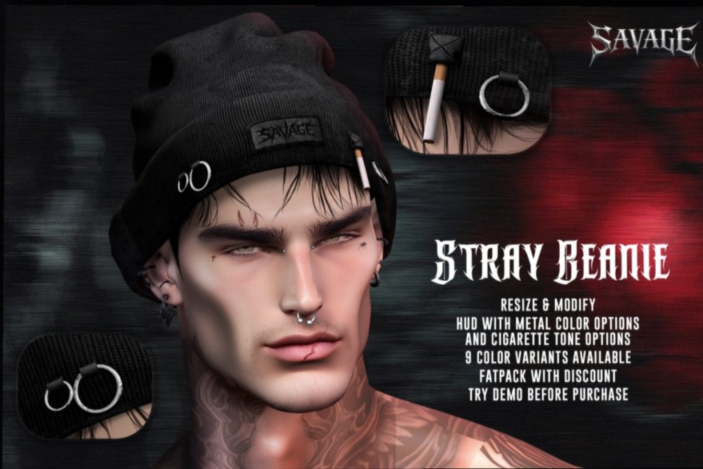 Stray Beanie, L$250 each/L$1550 FP