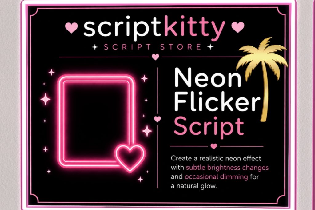 Neon Flicker Script, L$50