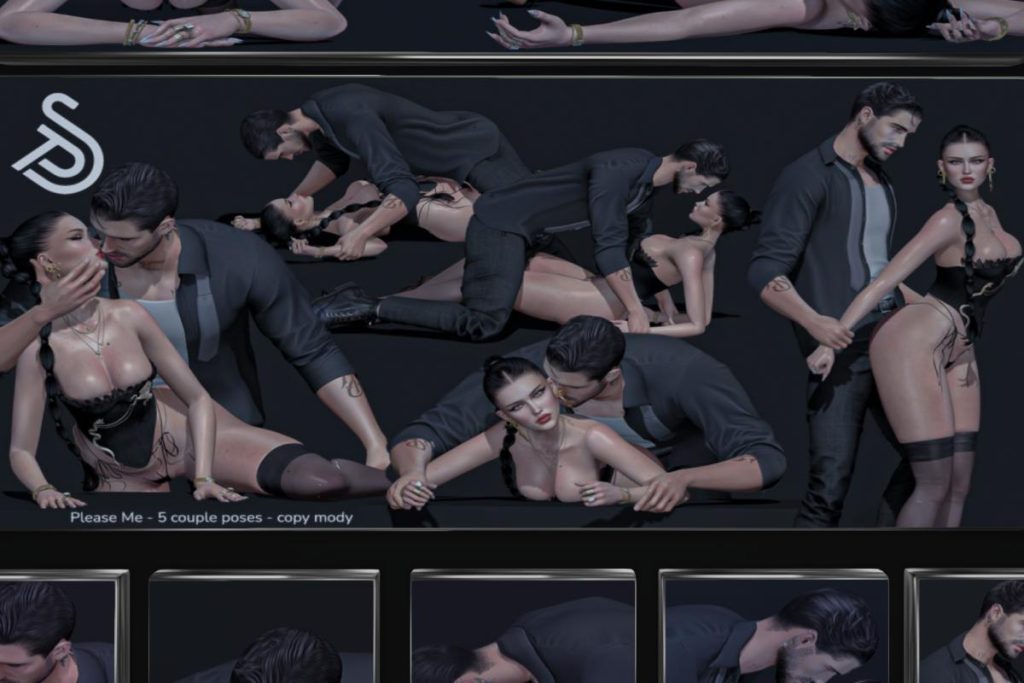 Please Me Couple Poses, L$250 each/L$850 FP