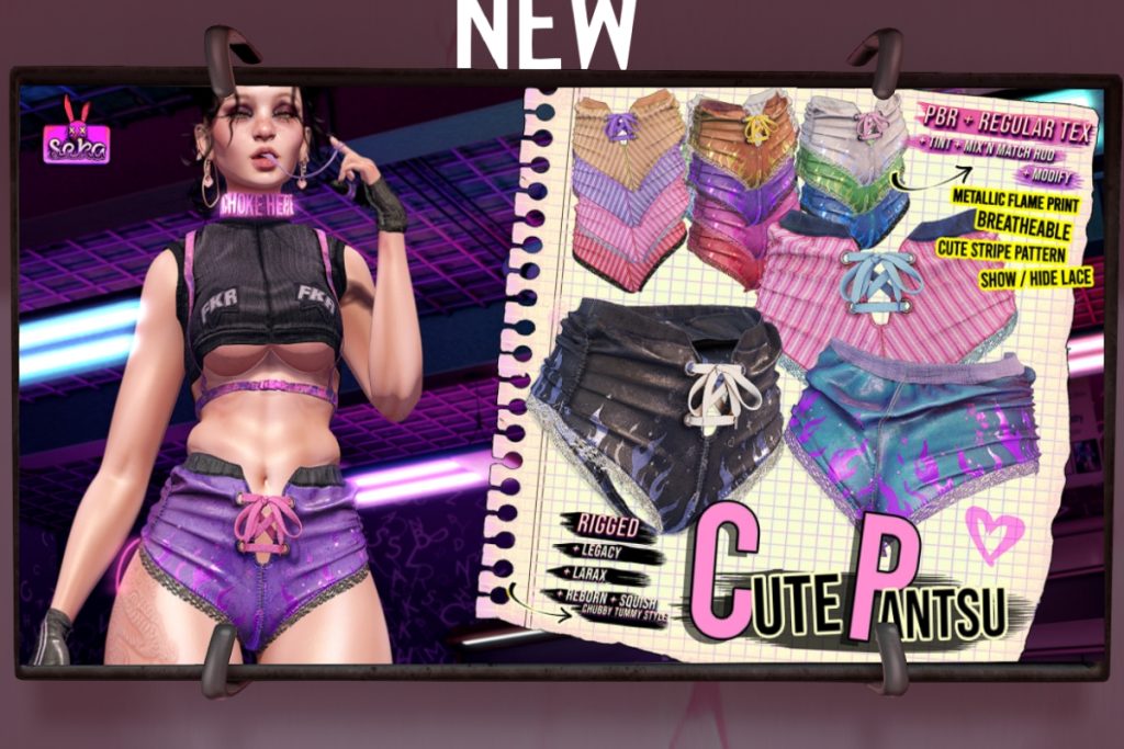 Cute Pantsu - Legacy/MaitreyaX/Reborn/+mods, L$264-L$329 each/L$999 FP