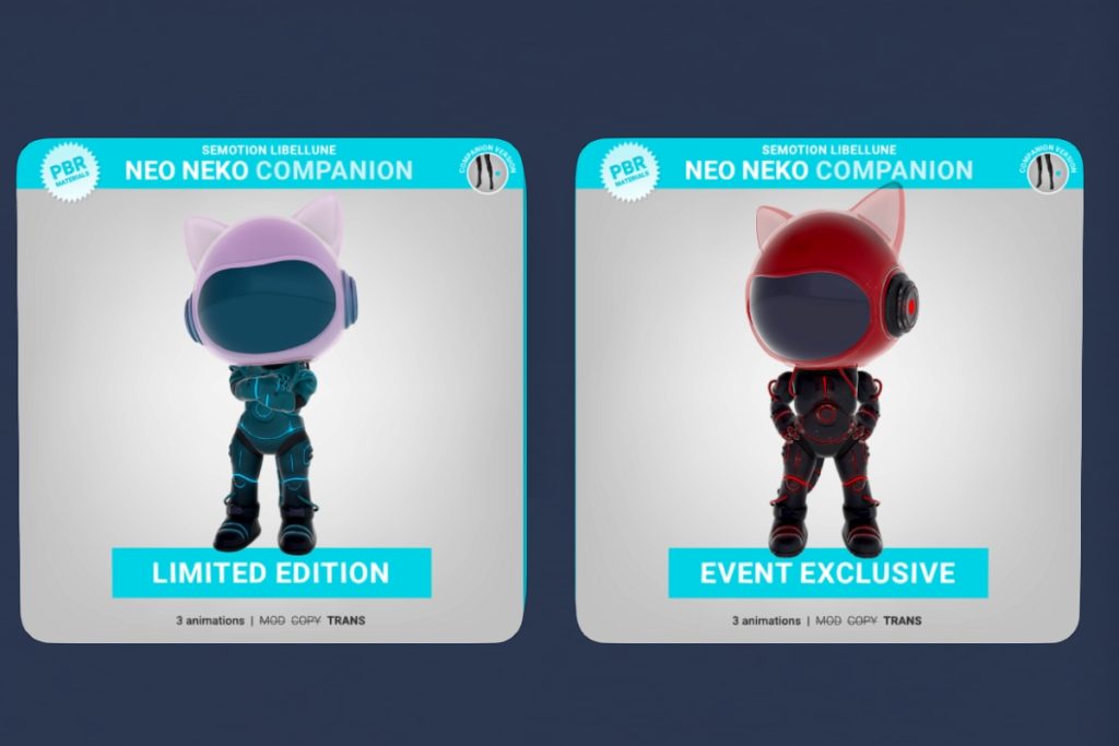 Neo Neko Companion Limited &amp; Event Exclusives, L$188 each