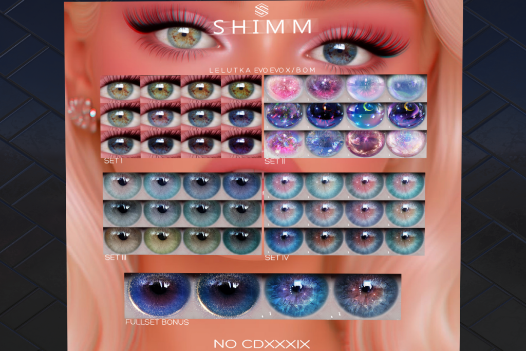 No Cdxxxix Eyes - Bom/Evo X, L$288 each/L$1000 FP