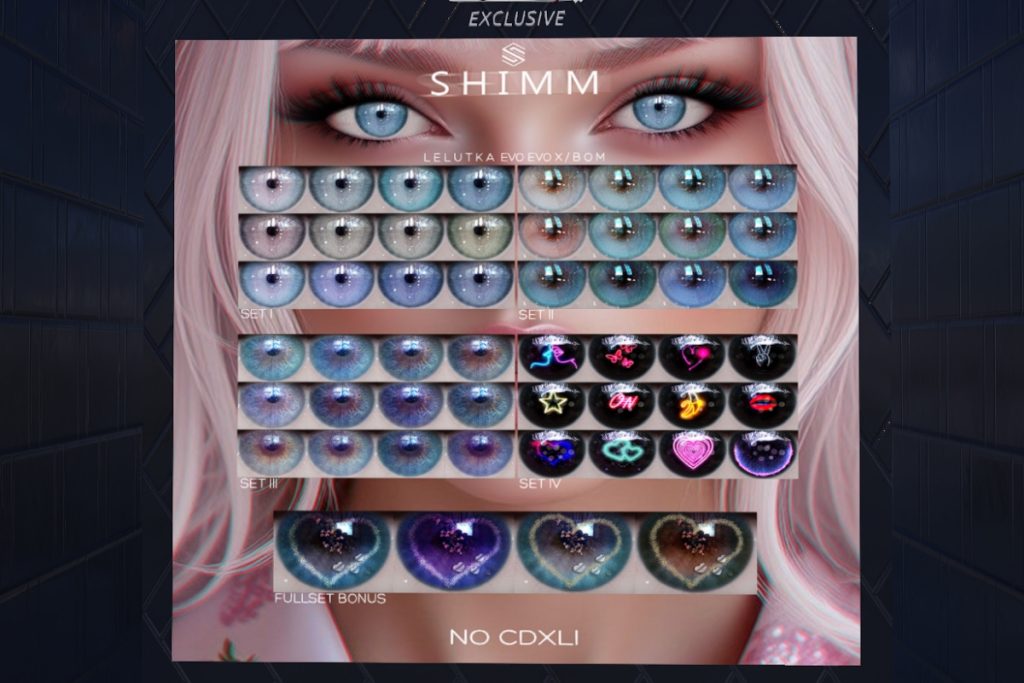 No CDXLI Eyes - BOM/Evo/EvoX, L$288 each/L$1000 FP