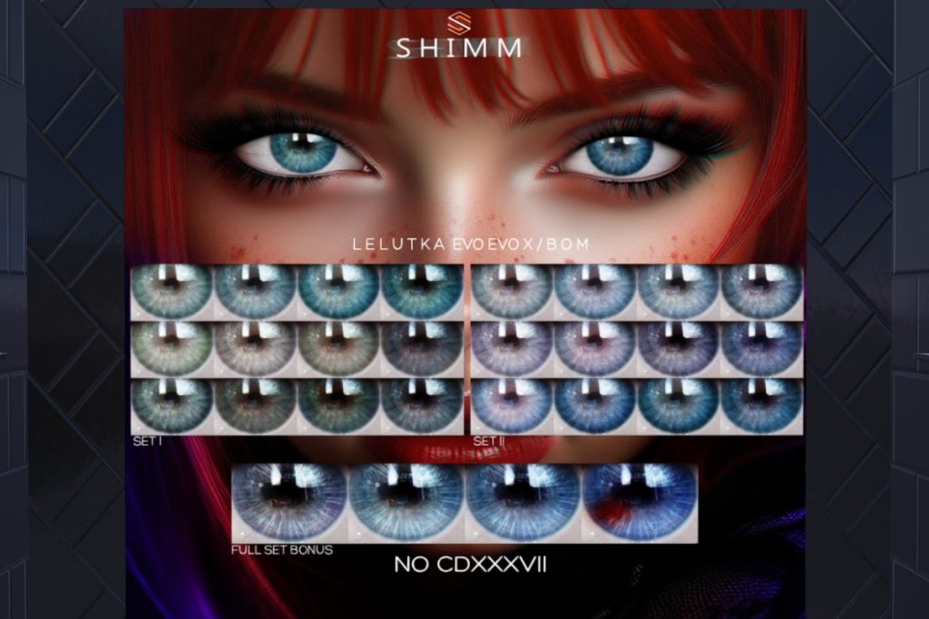 NO CDXXXVII Eyes - BOM/Evo/EvoX, L$288 each/L$500 FP