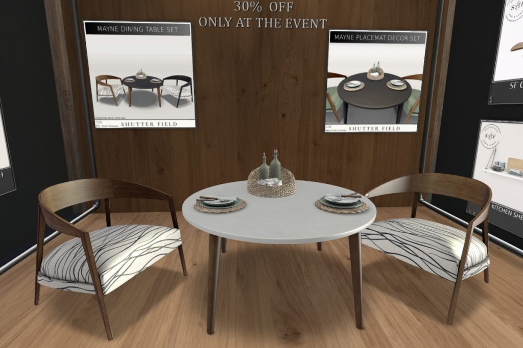 Dining Table &amp; Placemat Decor, L$56-L$133 each