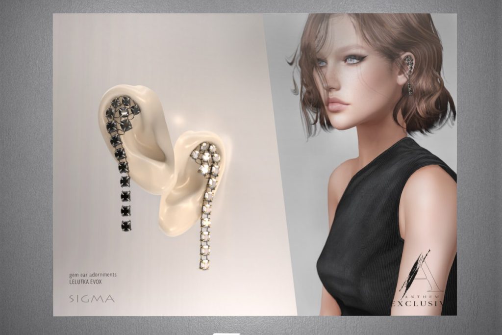 Gem Ear Adornments - Evo X, L$290