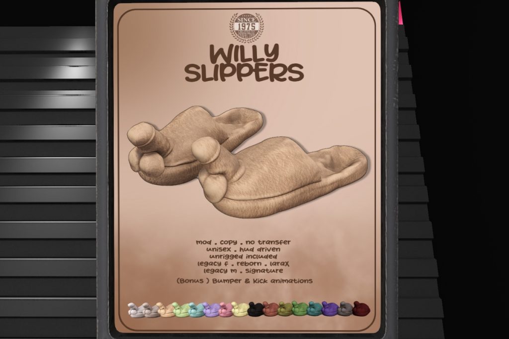 Willy Slippers - Legacy F+M/MaitreyaX/Reborn/Signature/Unrigged, L$249