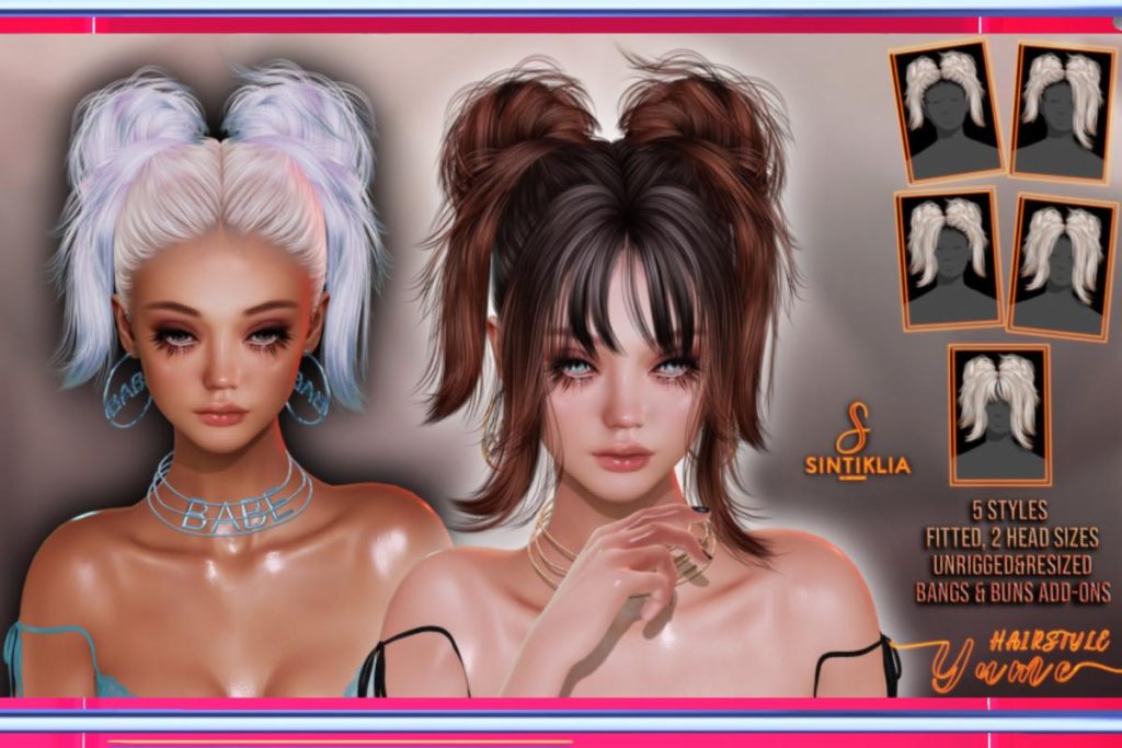 Yame Hair, L$350 each/L$750 FP