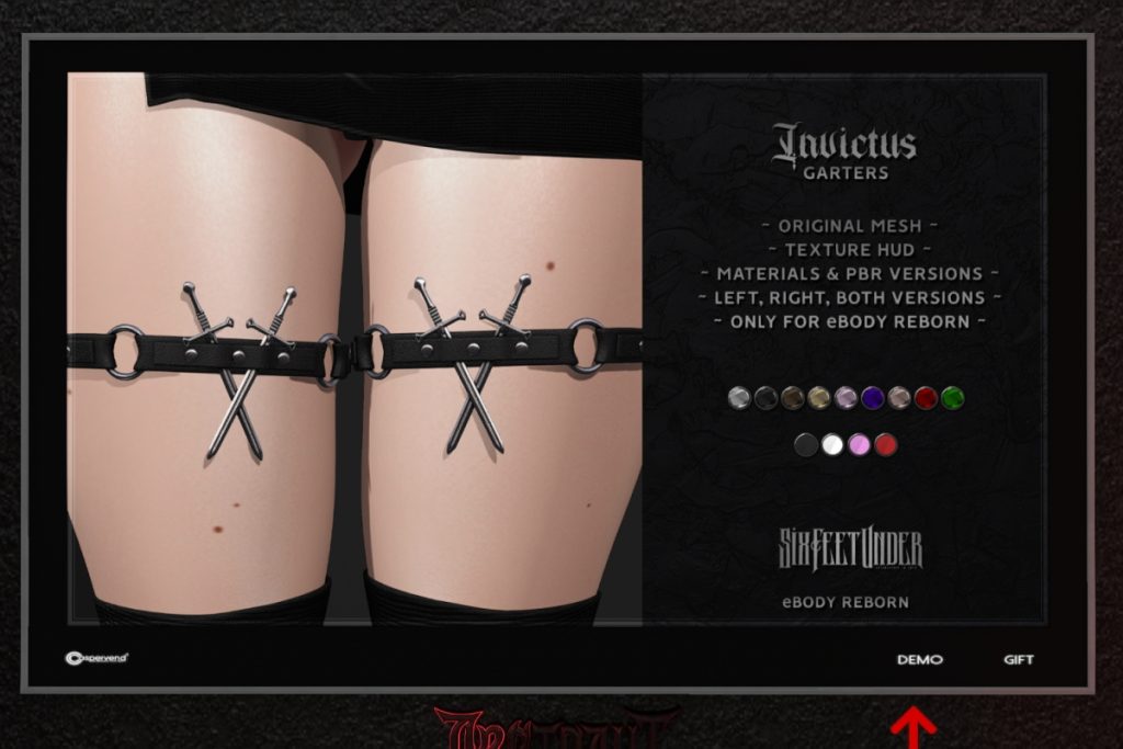 Invictus Garters - Reborn, L$249