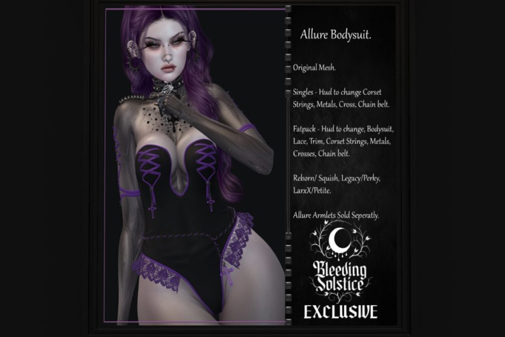 Allure Bodysuit - Legacy/MaitreyaX/Reborn/+mods, L$240 each/L$999 FP