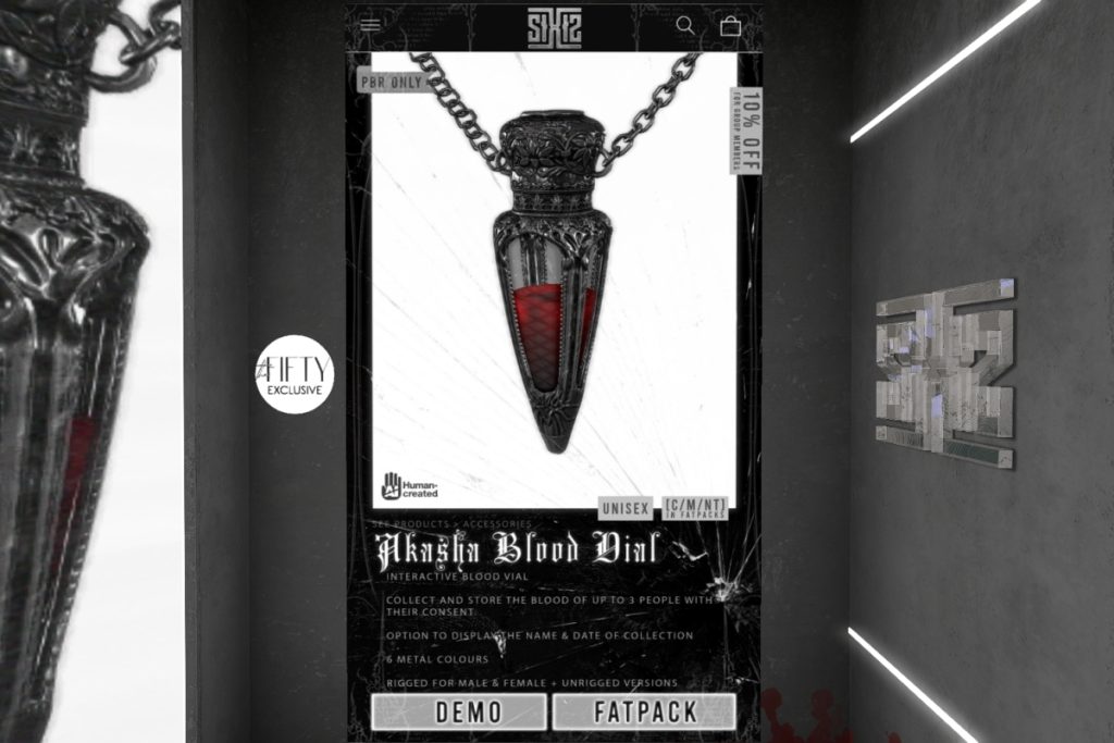 Akasha Blood Vial - Rigged/Unrigged, L$500