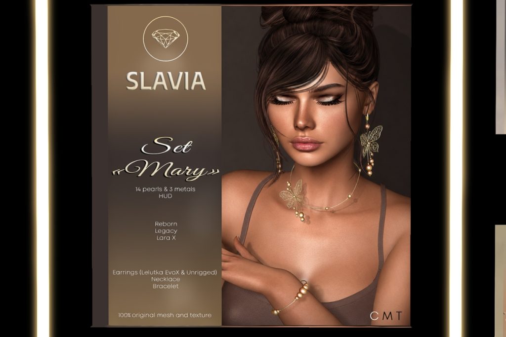 Mary Jewelry - EvoX Ears/Legacy/MaitreyaX/Reborn/Unrigged, L$180-L$260 each/L$380 FP