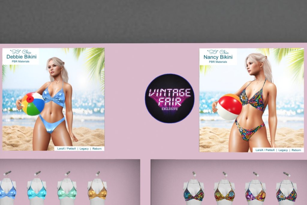 Debbie Bikini - Legacy/MaitreyaX/Reborn/+mods, L$280 each/L$650 FP | Nancy Bikini - Legacy/MaitreyaX/Reborn/+mods, L$280 each/L$650 FP