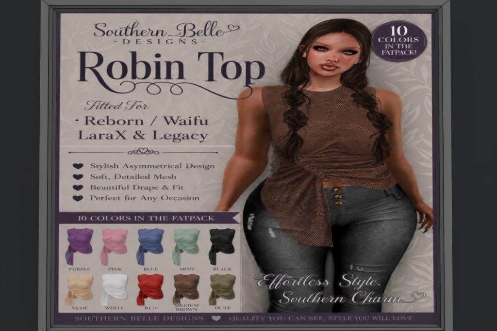 Robin Top - Legacy/MaitreyaX/Reborn/+mods, L$300
