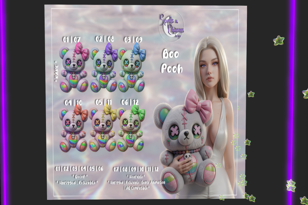 Boo Pooh Doll, L$75 per play