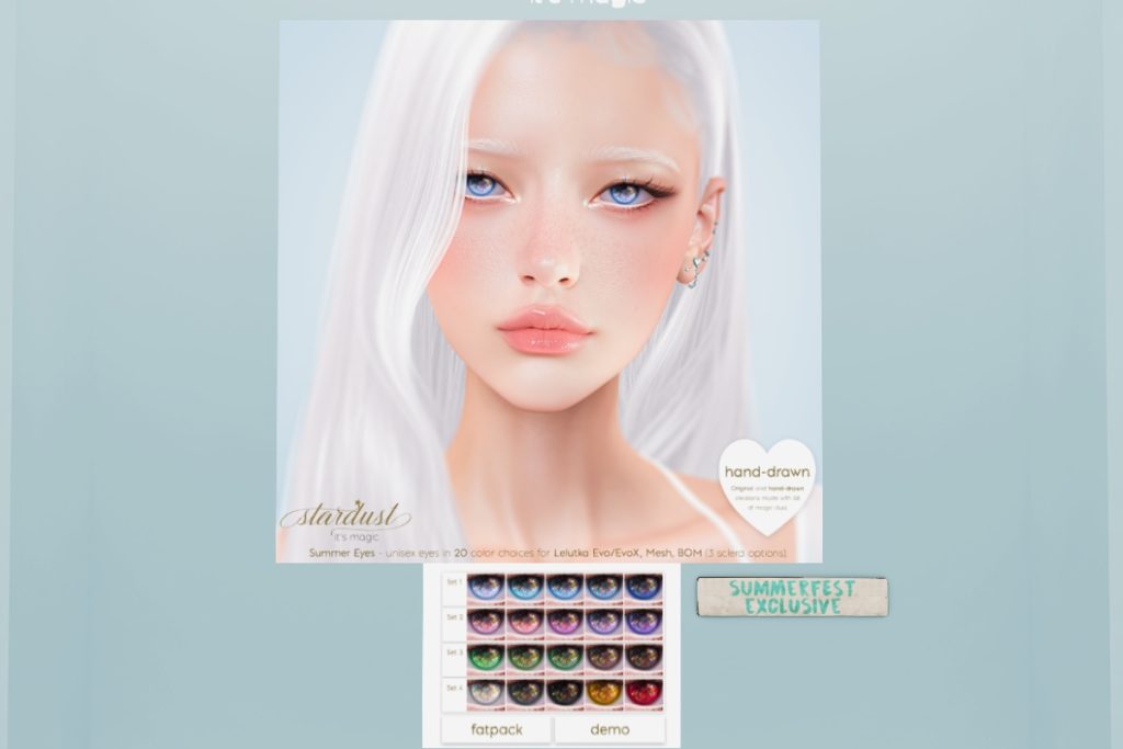 Summer Eyes - BOM/Evo/EvoX, L$299 each/L$799 FP