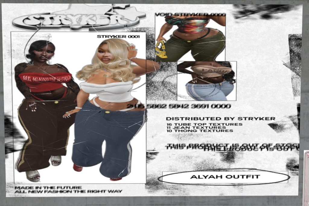 Alyah Tube Top, Jeans &amp; Thong - fits not listed, L$299 each/L$599-L$1200 FP