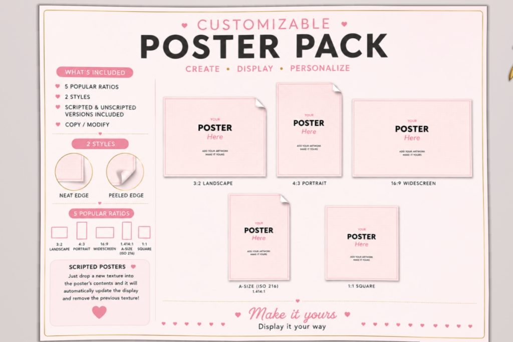 Poster Pack, L$250