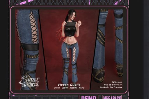 Vixxen Outfit - See Ad for Fits, L$188-228 each/L$999-L$1098 each FP
