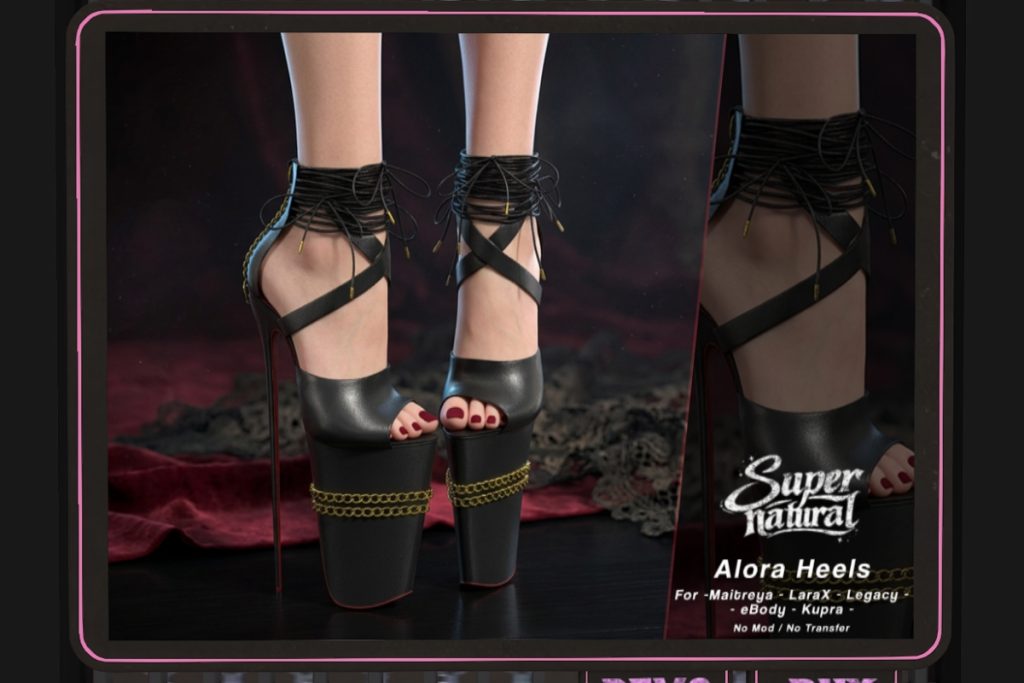 Alora Heels - Inithium/Legacy/Maitreya/Reborn/+mods, L$588