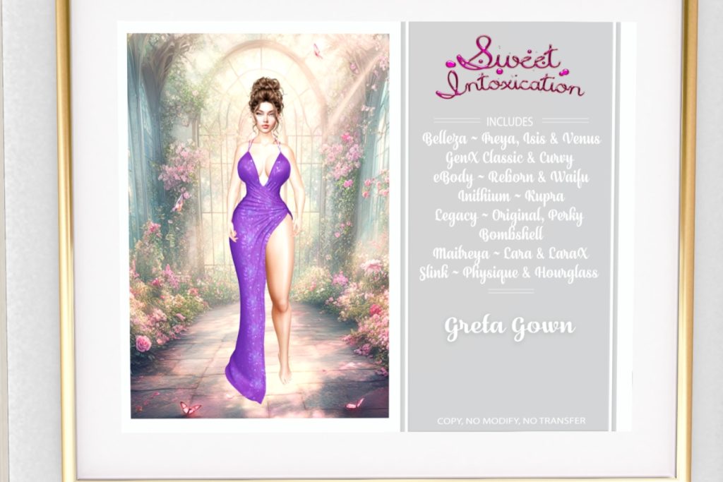 Greta Gown - See Ad for Fits, L$225 each/L$1275 FP
