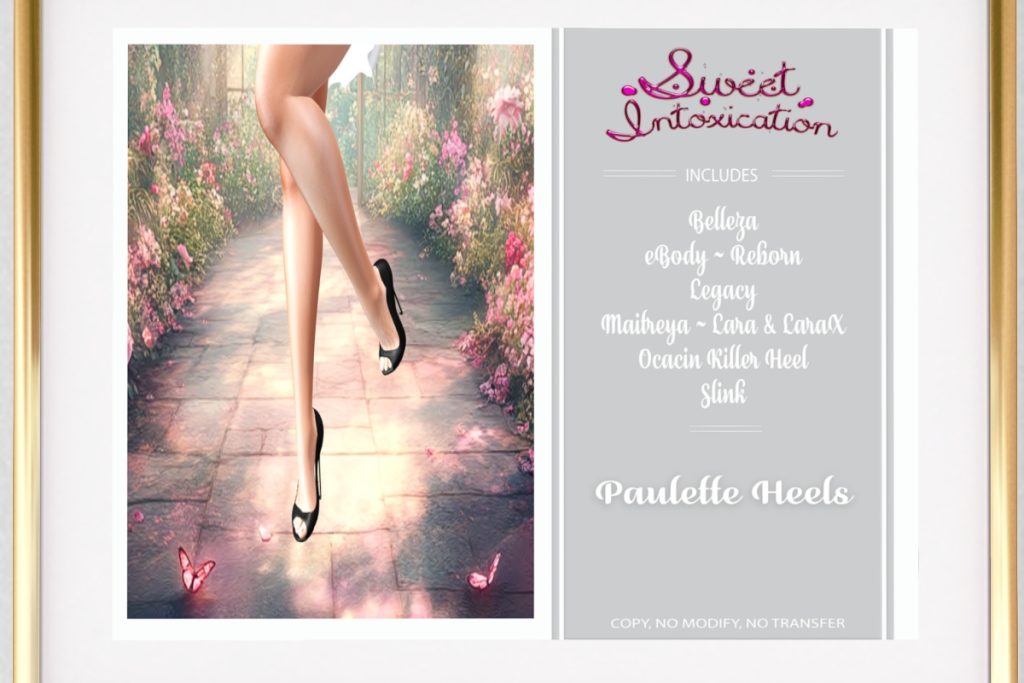 Pauline Heels - See Ad for Fits, L$50 each/L$325 FP