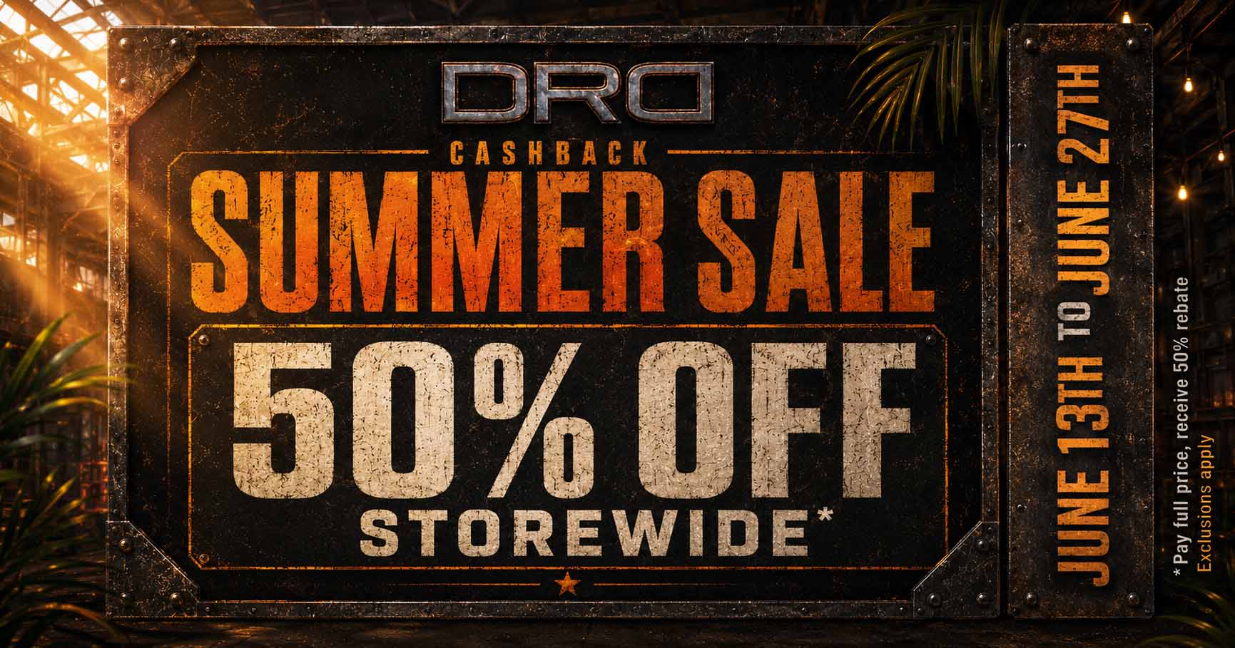 DRD TURNS UP THE HEAT WITH 50% OFF CASHBACK SALE