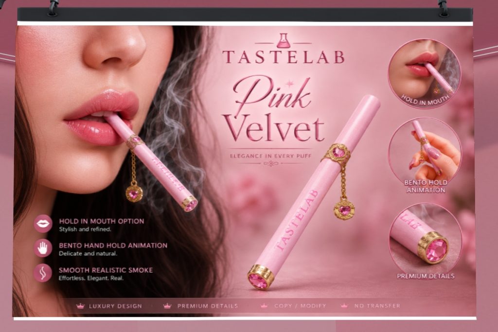 Pink Velvet Cigarette, L$299