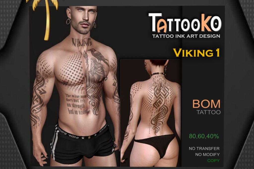 Viking 1 Tattoo - BOM, L$99