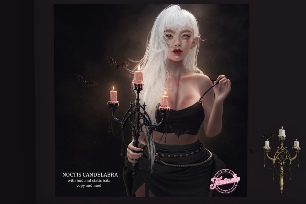 Noctis Candelabra, L$225 each/L$999 FP