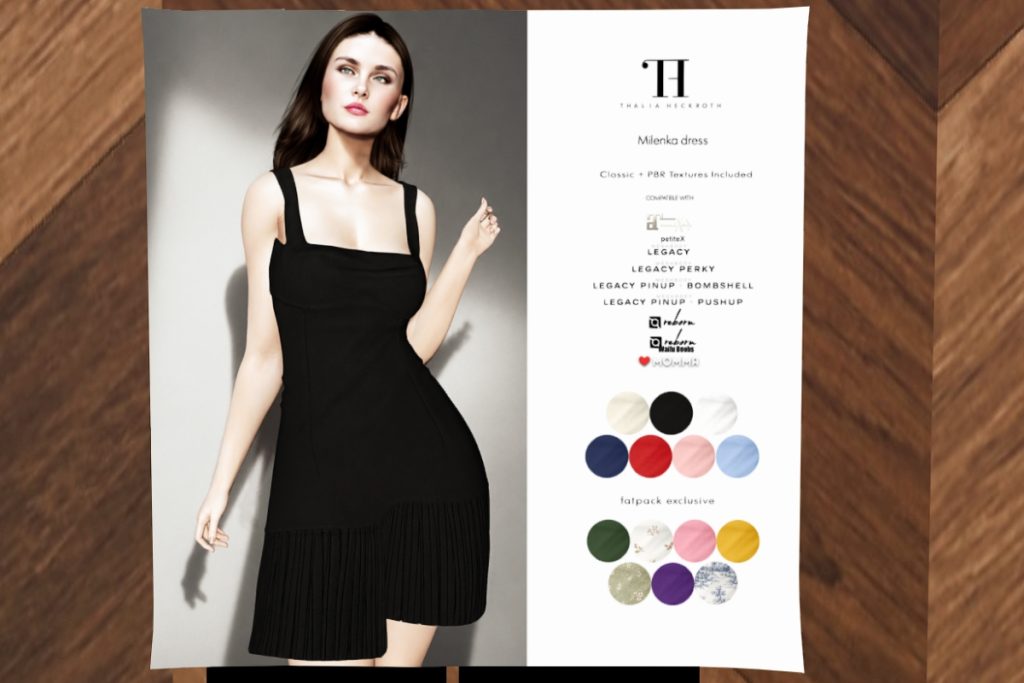 Milenka Dress - Legacy/MaitreyaX/Persephone/Reborn/+mods, L$366 each/L$1300 FP