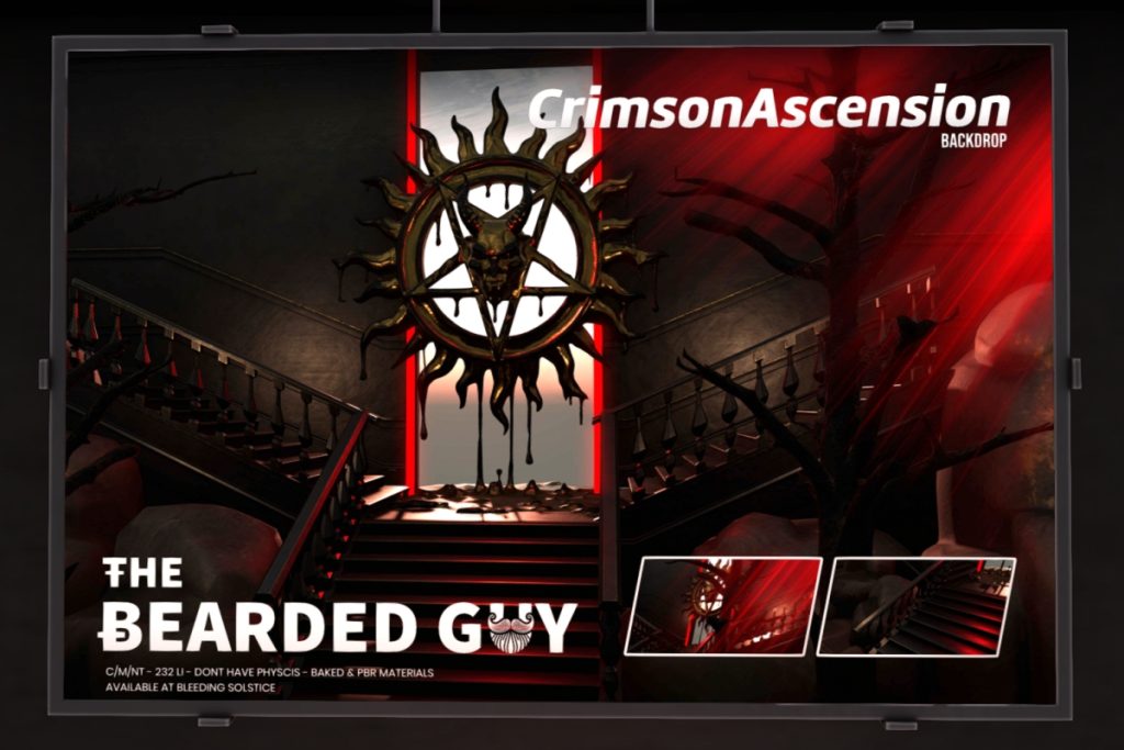 Crimson Ascension Backdrop, L$349