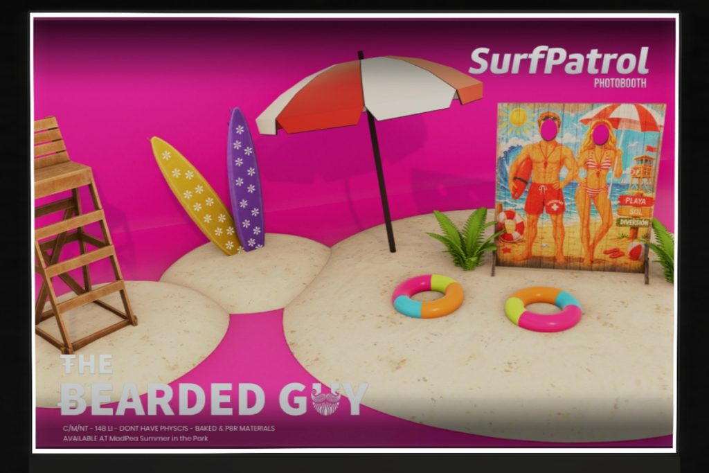 Surf Patrol Backdrop, L$299