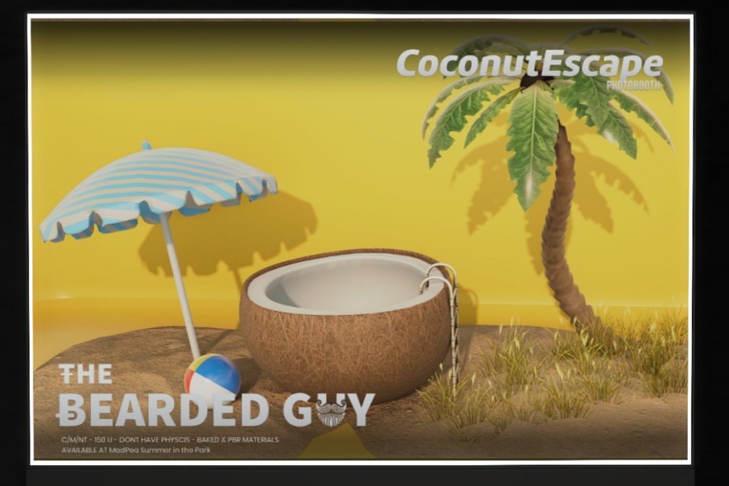 Coconut Escape Backdrop, L$299