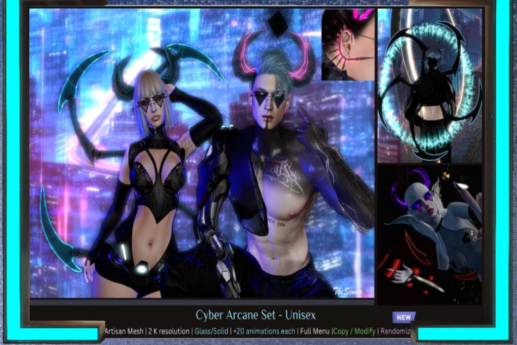 Cyber Arcane Accessory Set, L$199-L$299 each/L$699 FP